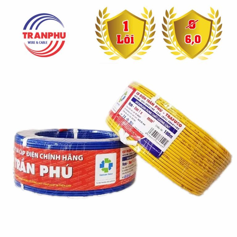 Dây Điện Đơn 1×6.0mm Trần Phú Trafuco - Dây cáp điện chính hãng tại ...